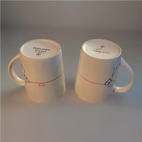 Set of 2 Human Touch TREAT IT WITH LOVE Mug Valentine Long Distance Romance Mugs - Picture 3 of 6